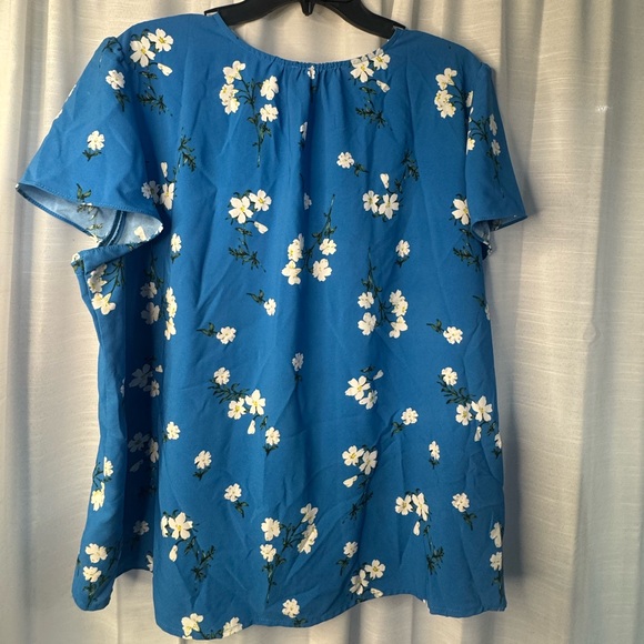 Hilary Radley Blue Floral Blouse - Picture 12 of 16